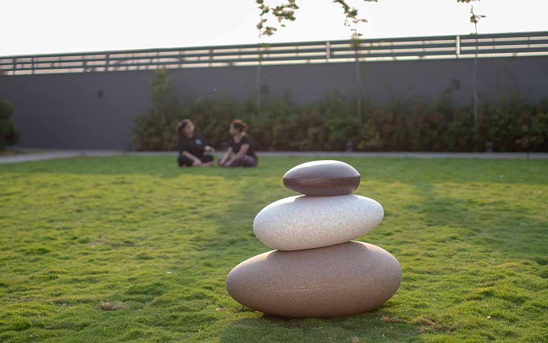 Tokyo planter glowing warm white